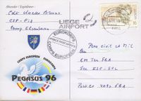 über Postamt Liege/Airport Belgien eingeliefert